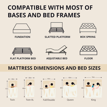 EGOHOME Memory Foam Mattress for Back Pain, Cooling Gel Mattress Bed in a Box, Made in USA, CertiPUR-US Certified, Therapeutic Medium Mattress