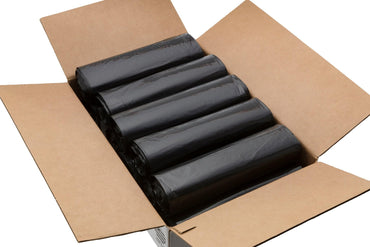 Top Knot Bags 45 Gallon Garbage Trash Bag 40X46" 1.2 Mil Black 100 Count Can Liner Bulk 40 Gallon 41 Gallon 42 Gallon 43 Gallon 44 Gallon Made in USA