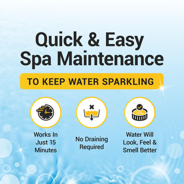 Bio Ouster 3in1 Weekly Hot Tub Cleaner, Conditioner, Clarifier - Hot Tub Chemicals for Standard & Inflatable Spas - Spa Chemicals for Crystal Clear & Sparkling Clean Water - Made in USA (32oz)