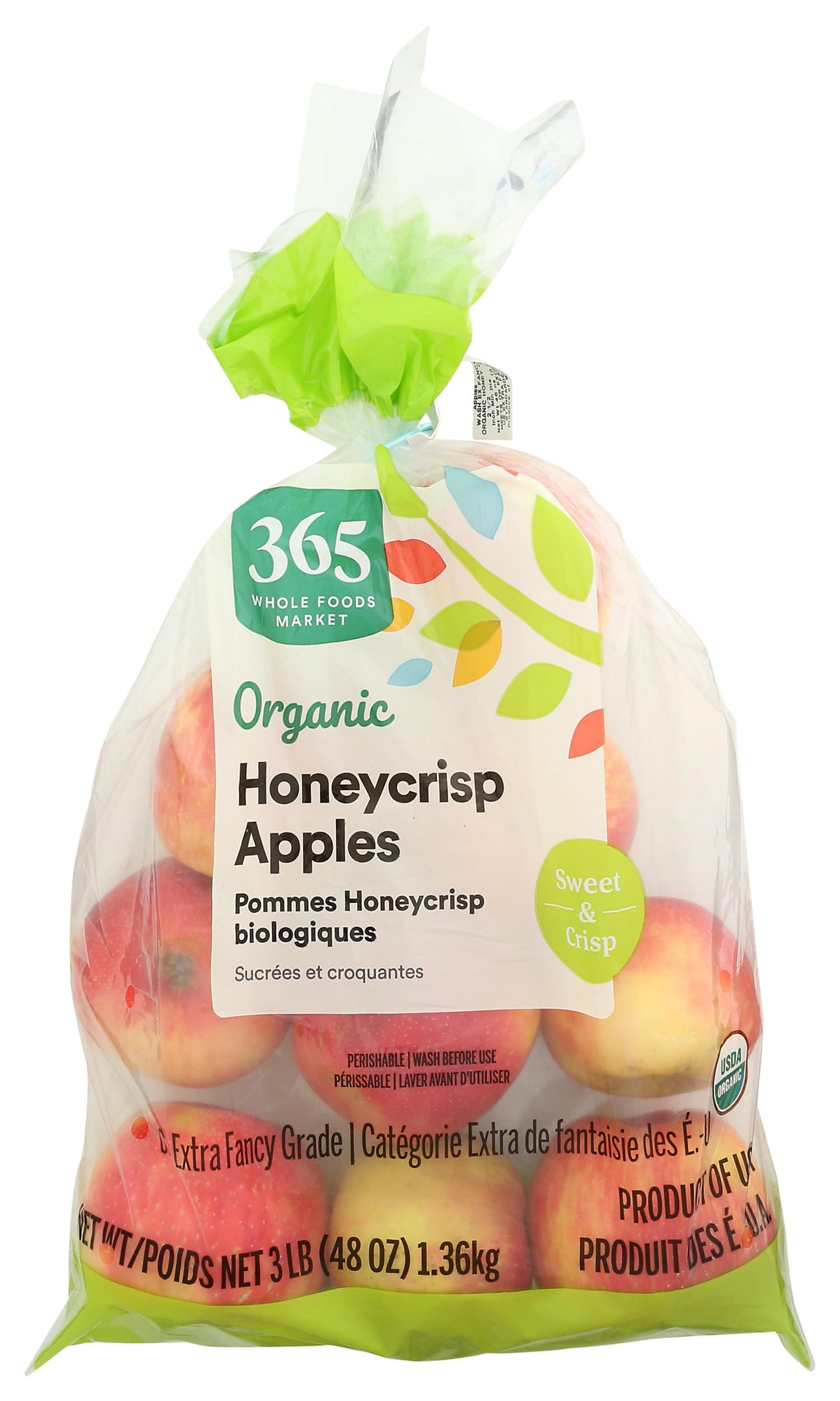 Organic Honeycrisp Apples, 3 lb Bag
