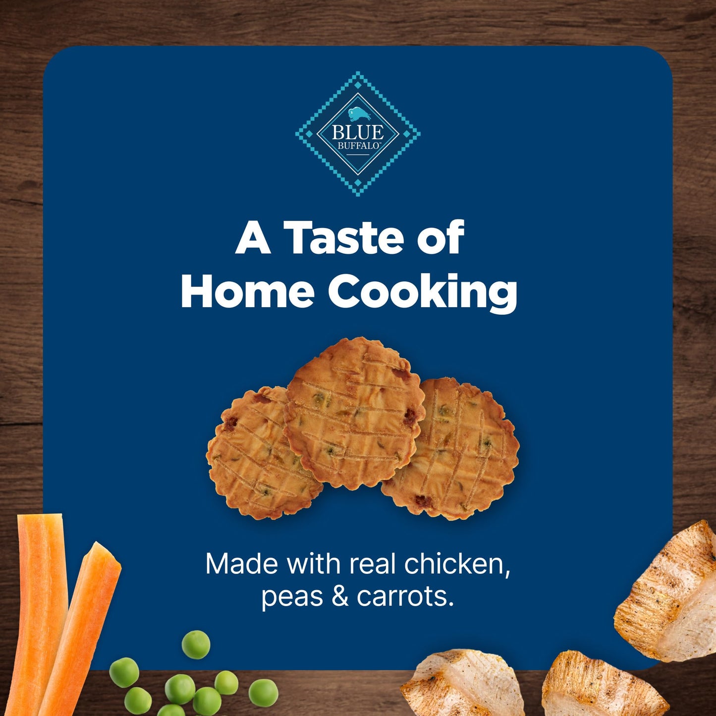 Blue Buffalo Nudges Homestyle Natural Dog Treats Made with Real Chicken, Made in the USA, Chicken, 10-oz Bag