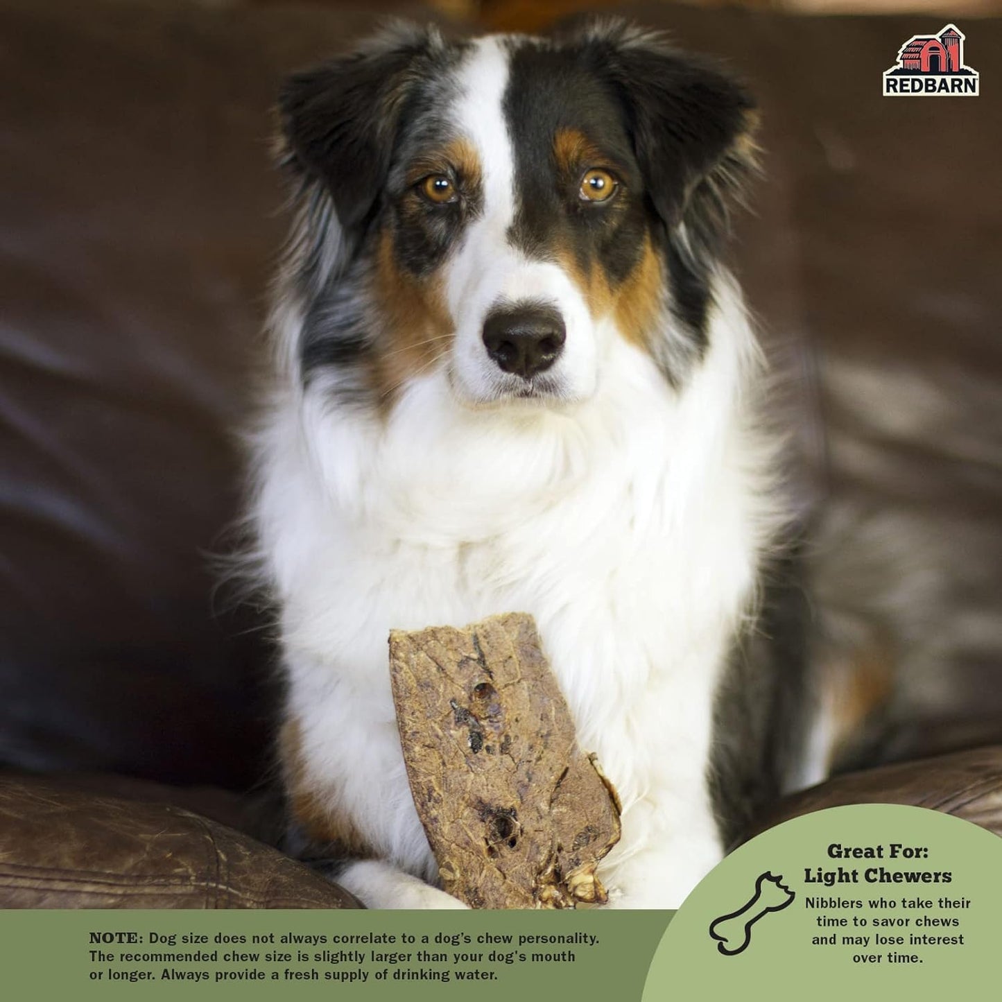 Redbarn Pet Products Natural Choppers Beef Lung Chew Treats for Dogs - Premium Made in USA Rawhide-Free Single Ingredient High Protein Low Fat