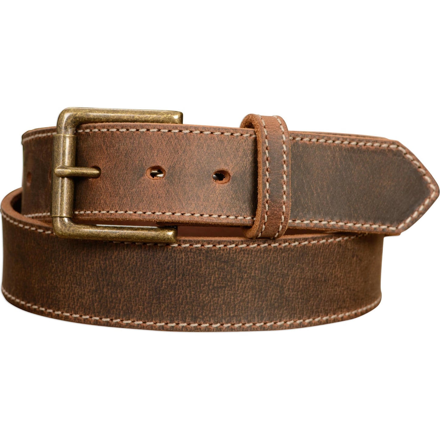 Bullhide Belts Mens USA Made Leather Belt for Casual