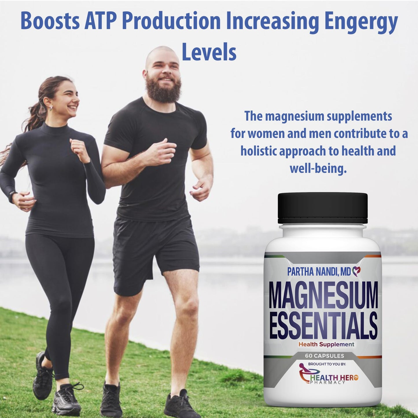Dr. Nandi's Triple Magnesium Complex Supplement โ Magnesium Citrate, Malate & Glycinate โ Supports Sleep, Stress, Muscle, Nerve & Heart Health โ High Absorption Formula โ 235MG โ 60 Capsules