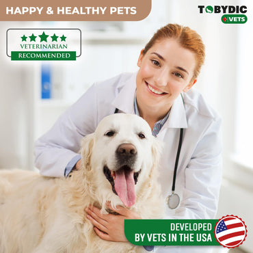 Tobydic Broad Spectrum Herbal Intestinal Defense with Probiotic for Cats & Dogs - Natural Support Helps to Remove Toxins - Supplement Drops - Made in USA