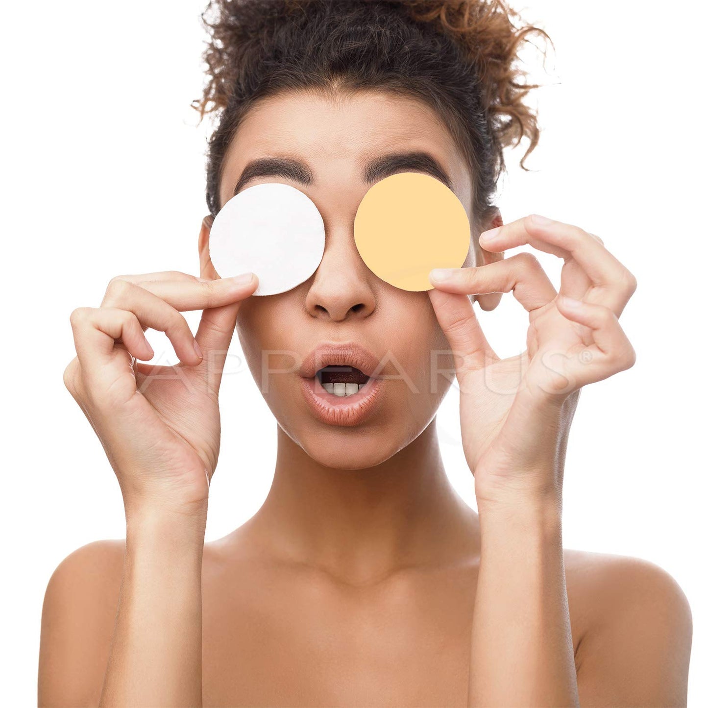 Facial Sponges - APPEARUS Compressed Natural Cellulose Face Sponge | Made in USA | Professional Spa Sponges for Face Cleansing, Massage, Pore Exfoliating, Mask, Makeup Removal (25 Count) (White)