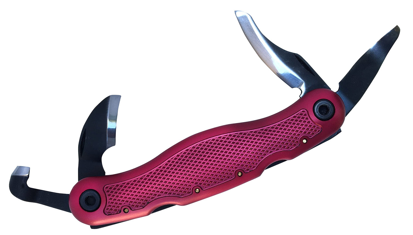 FLEXCUT Spoon Carvin Jack 2.0, Portable Pocket Knife for Wood Carving with 4 Blades, Made in the USA | JKN296