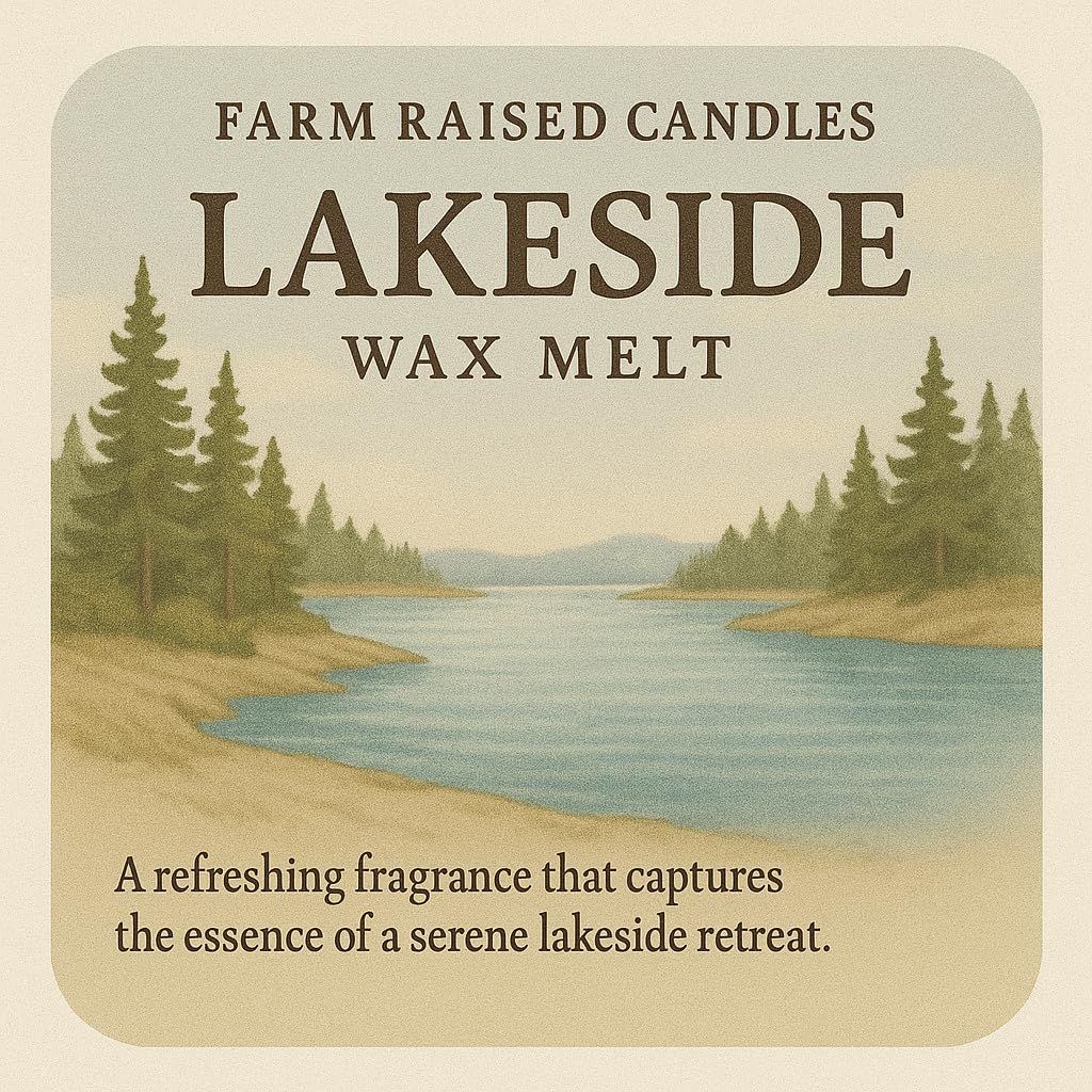 Spring Soy Wax Melts - Made in America - Designer Variety 5 Pack - 16 Ounces - Lakeside, Vanilla Woods, Driftwood, Blue Waters, Wine Cellar - Hand Poured, Pet Safe, Phthalate-Free, USA Made