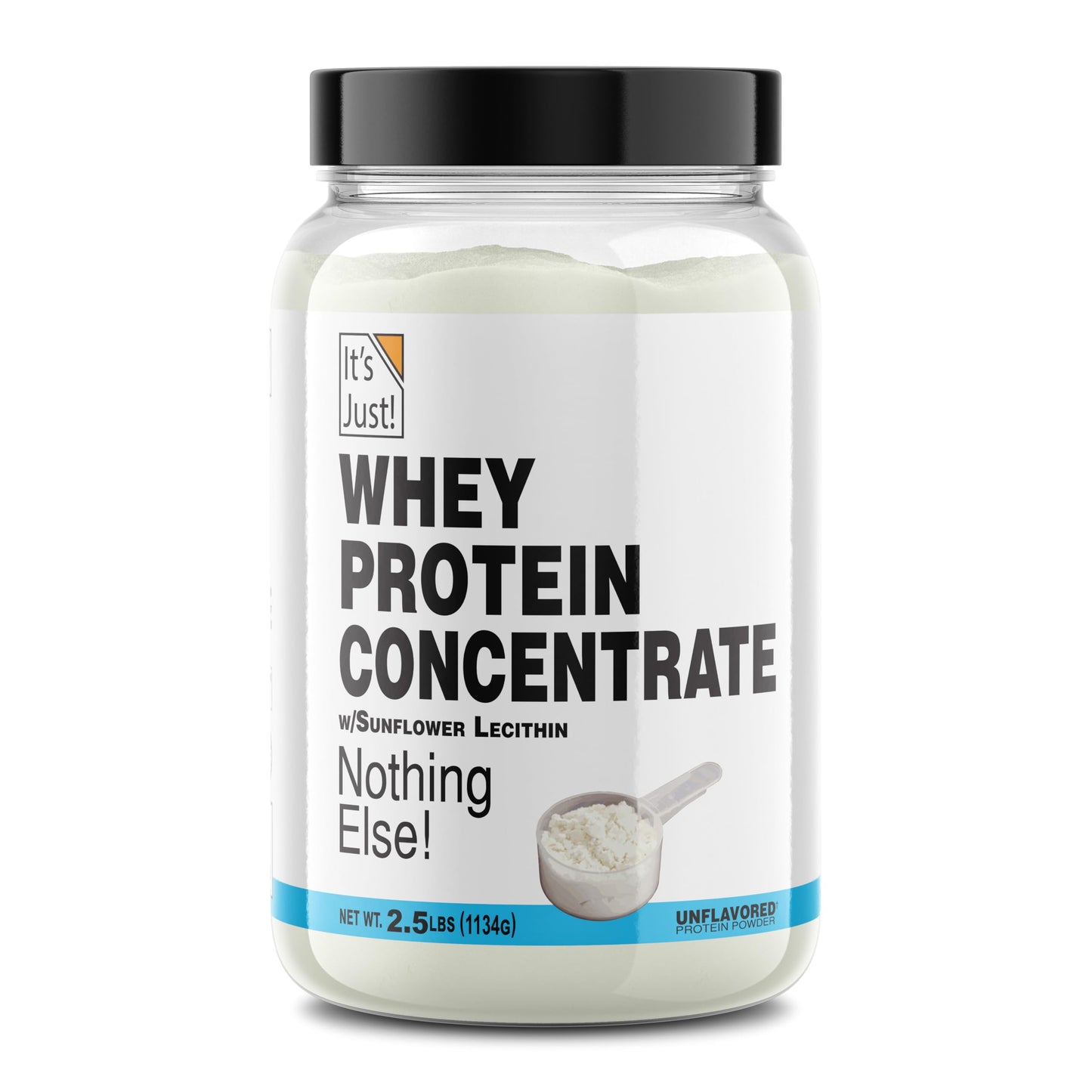 It's Just! - 100% Whey Protein Concentrate, Made in USA, Premium WPC-80, No Added Flavors or Artificial Sweeteners