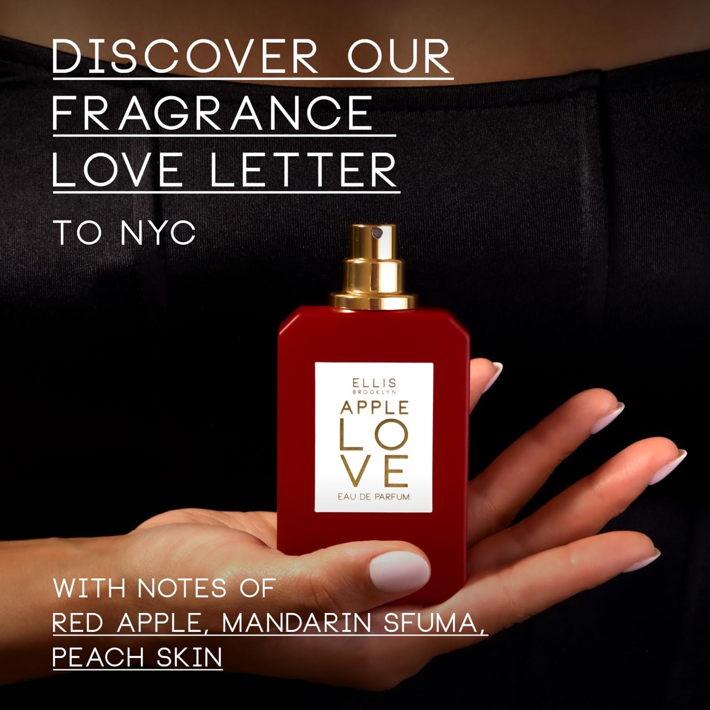 Ellis Brooklyn APPLE LOVE Eau De Parfum - Gourmand Perfume For Women with Red Apple, Plum Blossom, & Sandalwood, Vegan Perfume Made In The USA