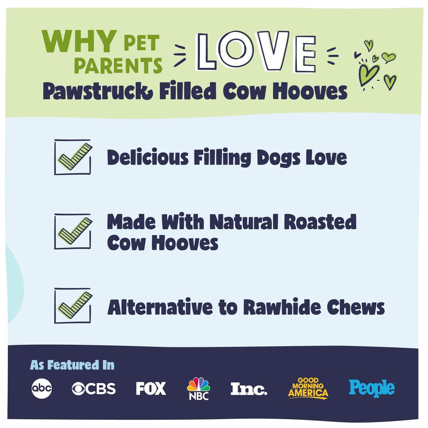 Pawstruck Peanut Butter Filled Cow Hooves for Dogs – Made in USA, Long-Lasting Dental Treats and Chews – Beef Hoof – 5 Count