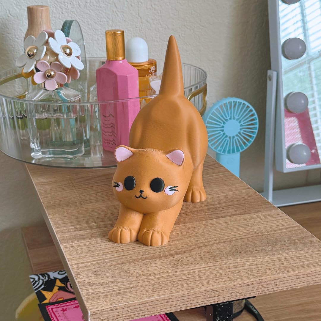Stretching Kitty Phone Stand Holder | Cute Cat Phone Stand for Desks, Bedrooms, Living Rooms | Great for Video Chats | Made in USA