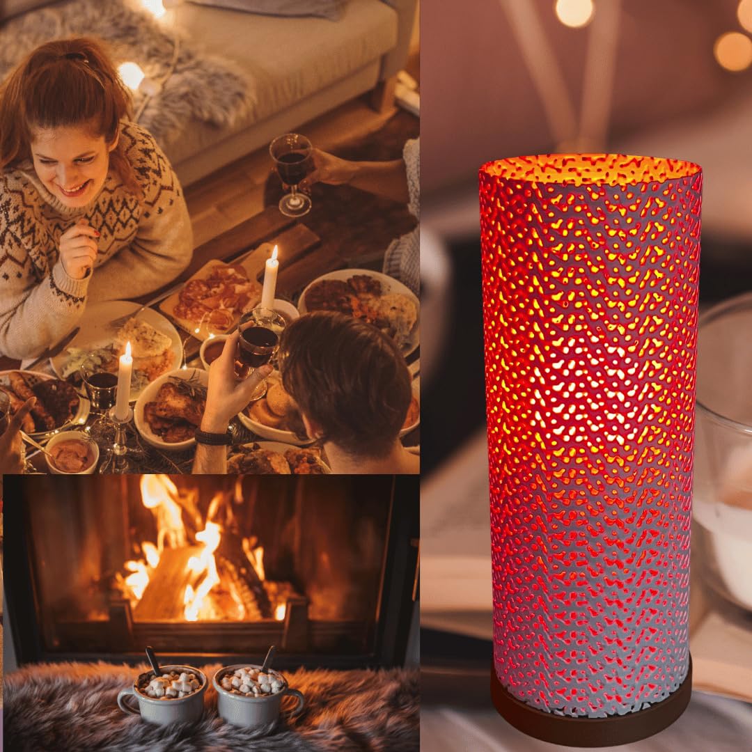 Surface Beam Lamp | Innovative Lamp for Night Stands, End Tables, & Coffee Tables | Ambient Color Changing Lighting | Made in USA (Surface, White)
