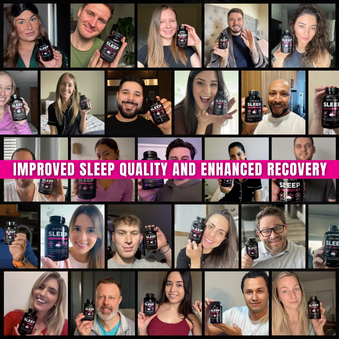 Extra Strength Sleep Aid for Adults with Extended Release MicroActive Melatonin, Ashwagandha, L-Theanine, & 5 Additional All-Natural Ingredients | Advanced Recovery Supplement (90 Capsules)