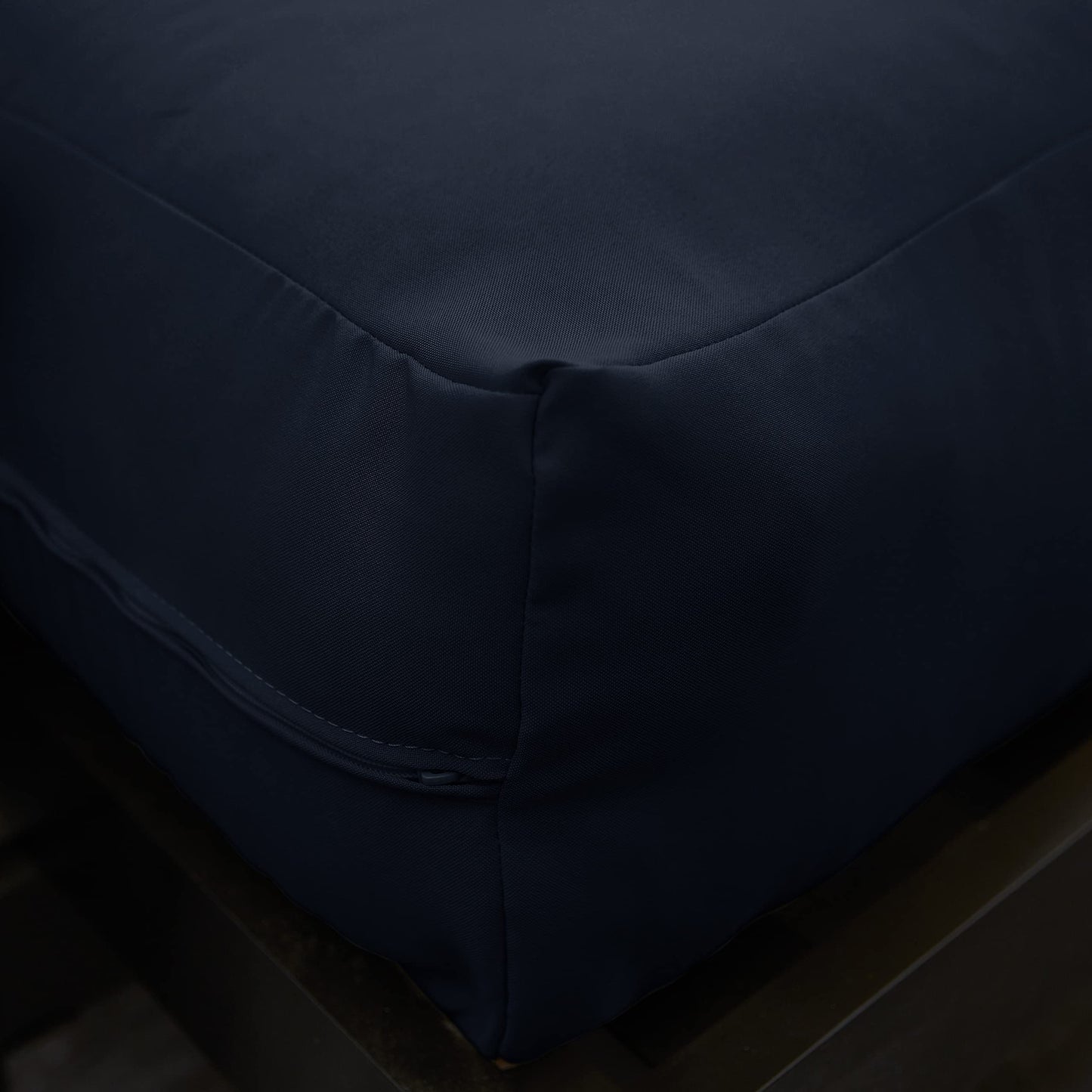 Mozaic Full Size 8-inch Cotton Twill Gel Memory Foam Futon Mattress, Navy