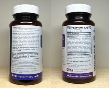 Intestinal Guard (Non-GMO) - Potent Natural Formula with Wormwood, Black Walnut, Goldenseal, PAU D'Arco, Clove, Garlic, More - All in One Supplement - 60 Capsules (No Pills)