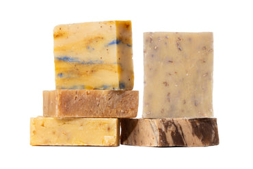 ILS Soap co - What The? Mix (Fruit Farts/Cafe Olé/Citrus I.P.A./Roasted Oats and Honey/Patchouli-Wood-Oatmeal) All Natural Bar Soap for All Skin Types - Cold Process and Handmade in the USA (5 Pack)