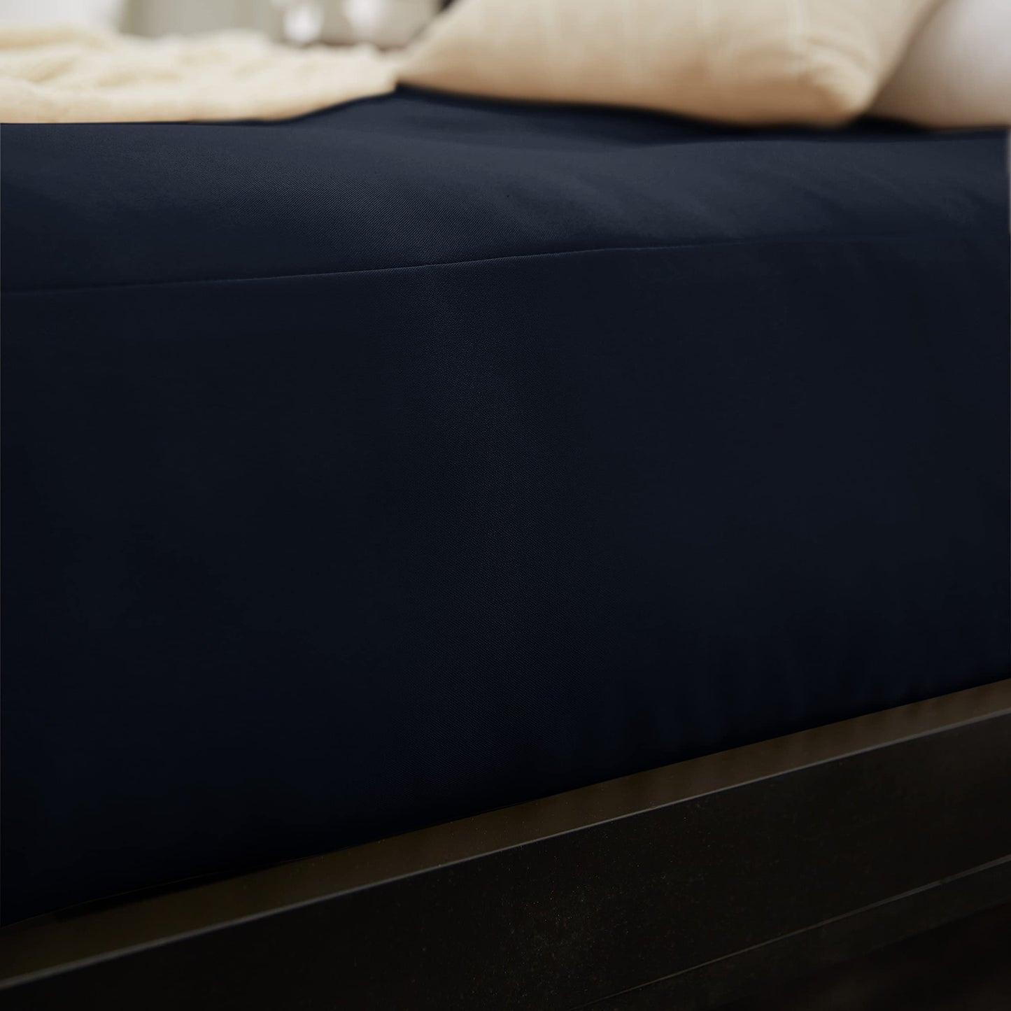 Mozaic Full Size 8-inch Cotton Twill Gel Memory Foam Futon Mattress, Navy