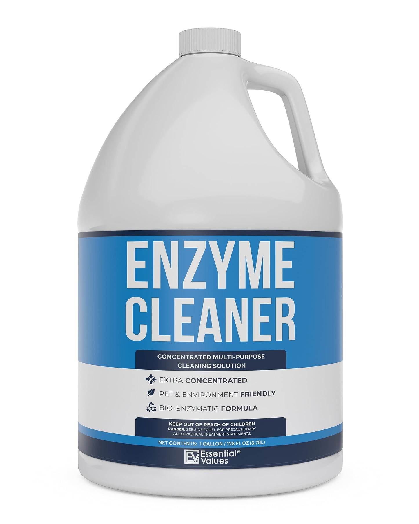 Enzyme Cleaner (1 Gallon / 128 Fl OZ), Drain Cleaner, Made in USA – Multi-Purpose Solution- Stop Odors in its Tracks | Odor Eliminator, Stain Remover, General Cleaning – for Residential & Commercial