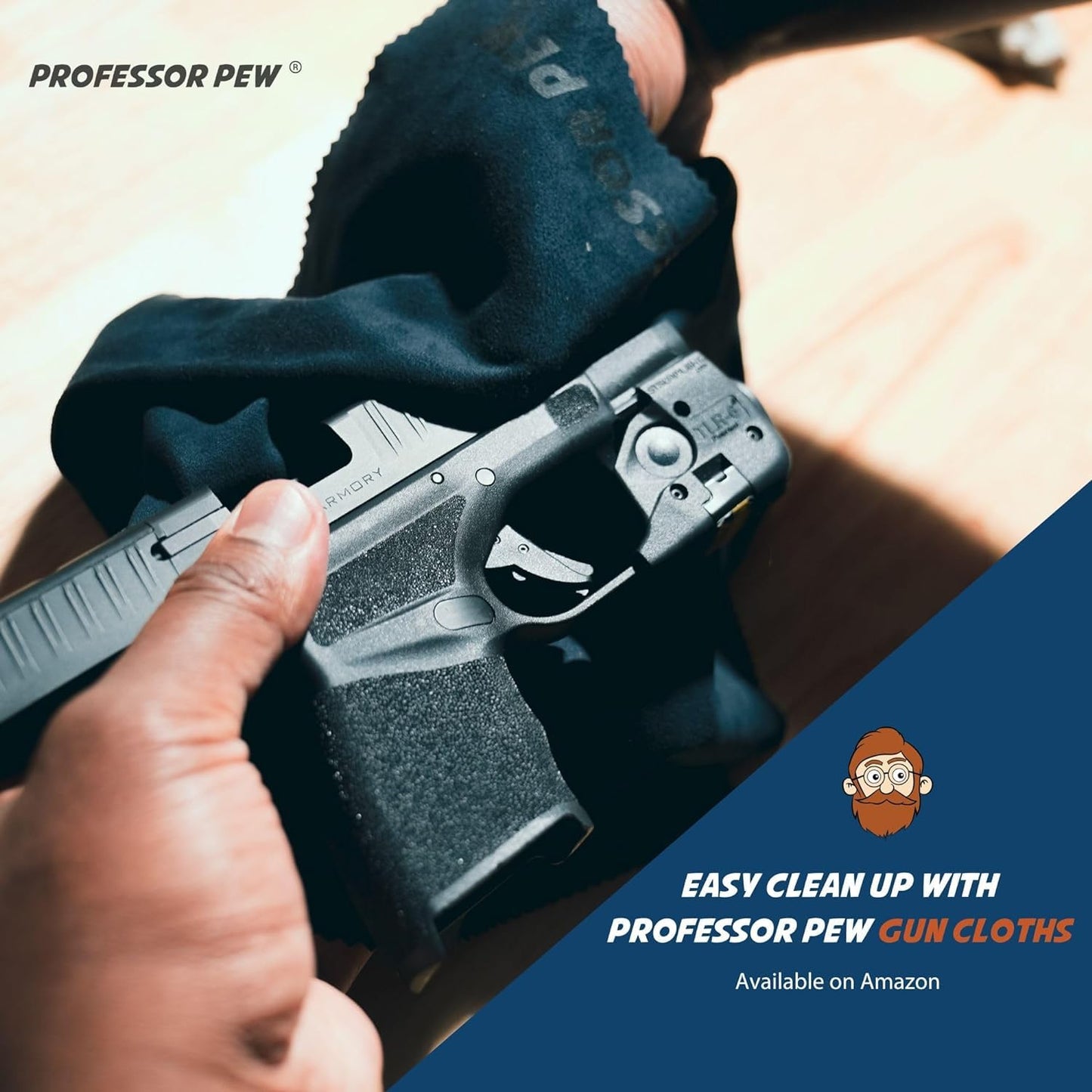 BRAVOBELT Professor Pew CLP - Gun Oil and Cleaner | Gun Rust Remover | Degreaser for pistols, rifles, tools, and shotguns - 8 oz bottle