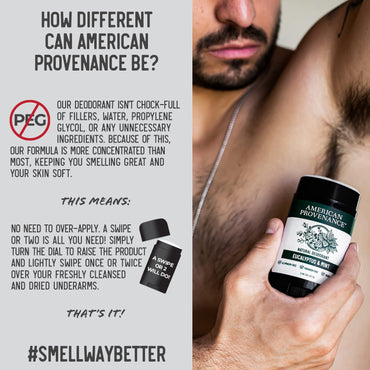 American Provenance Aluminum Free Natural Deodorant For Women and Men - Ylang Ylang and Clove - 24 Hour Odor Protection - Cruelty Free - Made in the USA (1 pack)