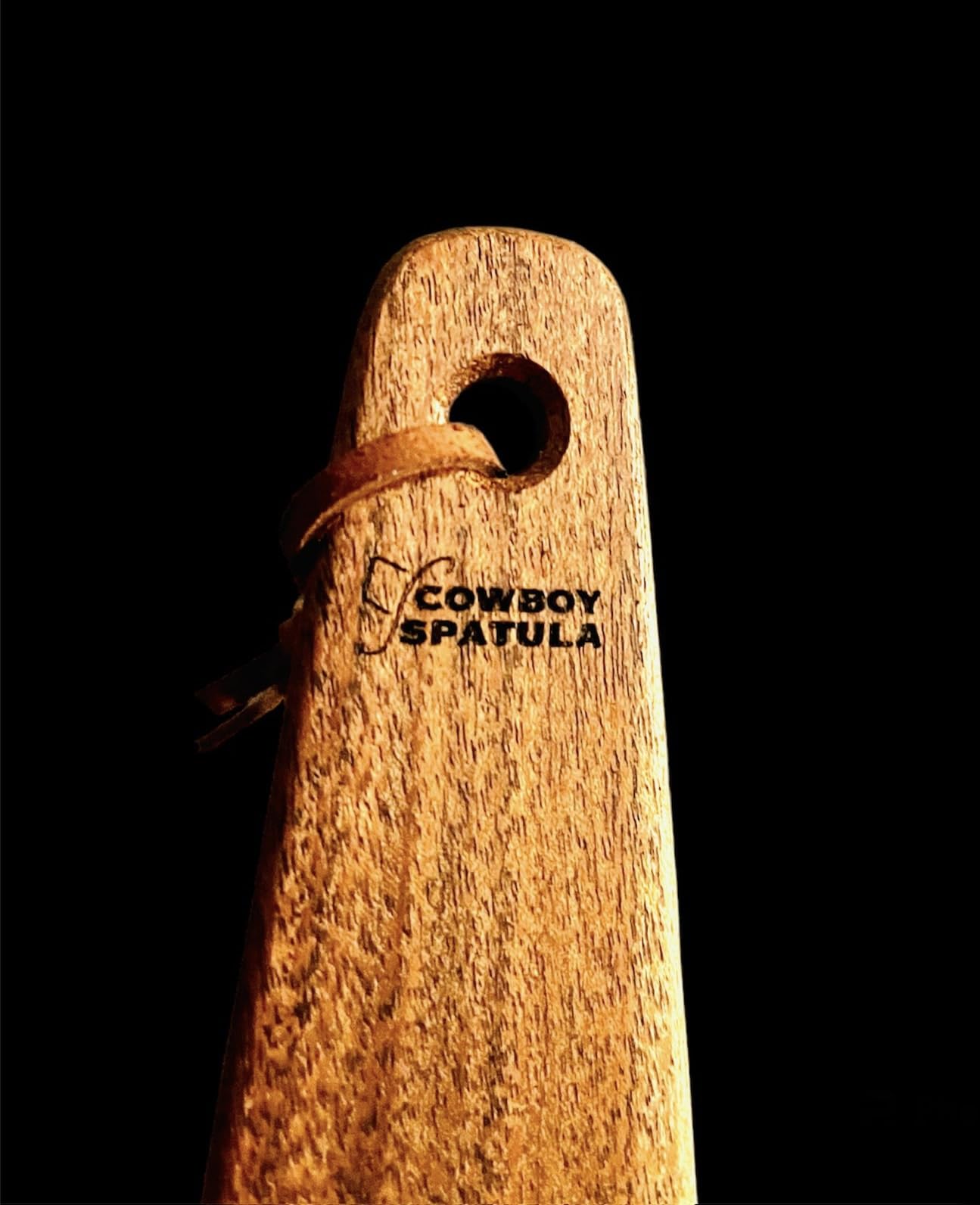 COWBOY SPATULA Mesquite Wood Spatula - Original Handmade in Texas Made in USA For Non stick Frying Pan, Cast Iron Skillet, griddle, baking, stainless steel