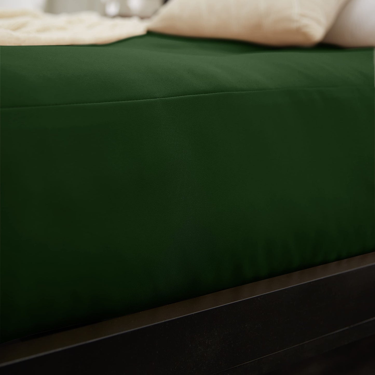 Mozaic Full Size 8-inch Cotton Twill Gel Memory Foam Futon Mattress, Hunter Green