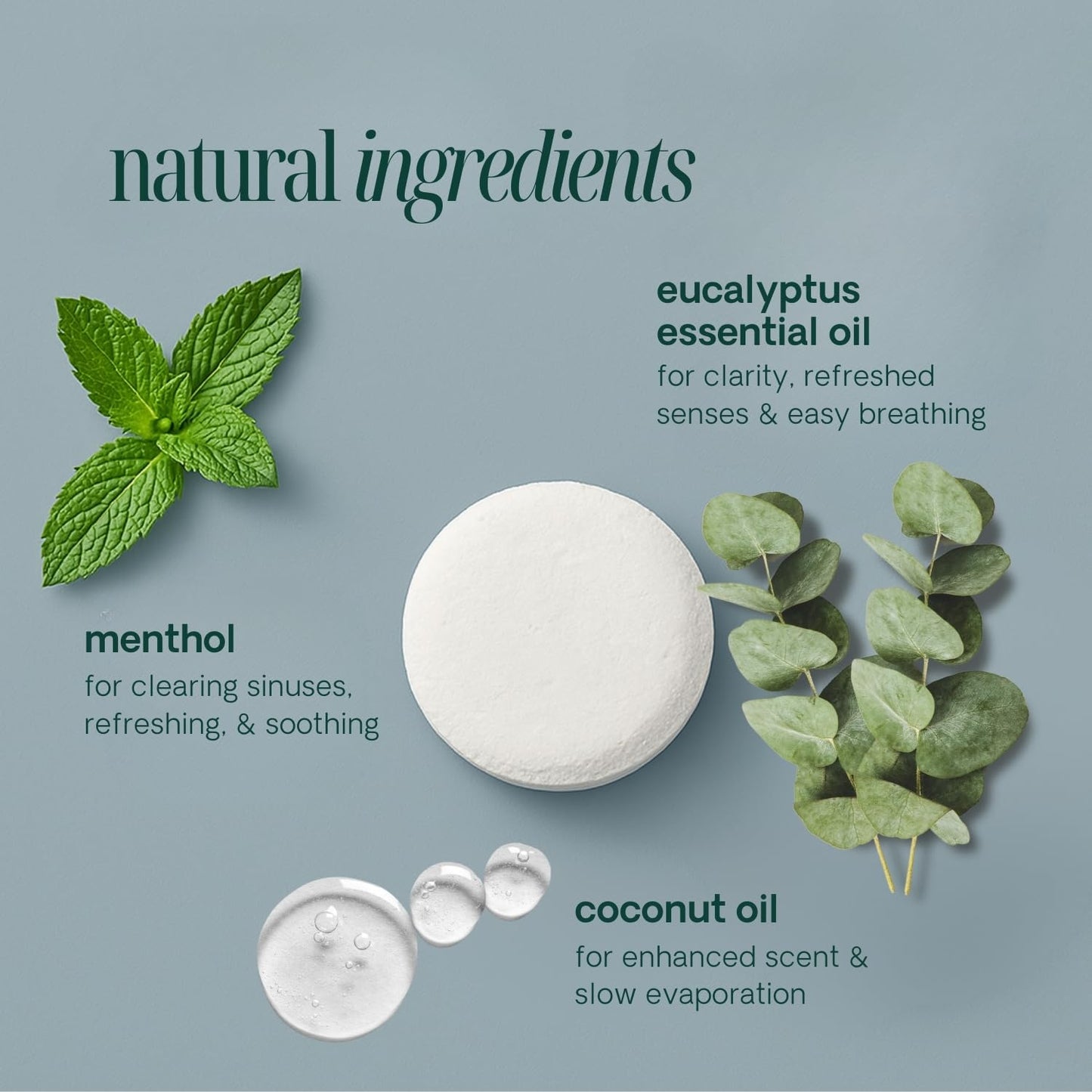 Spa For One Aromatherapy Shower Steamers 10 Pack - Made in USA with Natural Eucalyptus Essential Oils - Gifts for Fathers Day, Birthday Gifts for Women and Men, Stress Relief & Relaxation