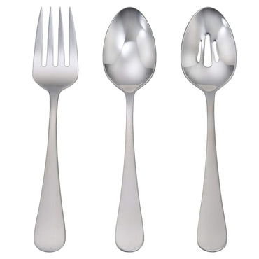 Liberty Tabletop Annapolis 43 Piece Flatware Set Service for 8 Includes 3pc Serving Set Mirror (Bright) Finish MADE IN USA