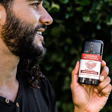 American Provenance All Natural Deodorant for Men and Women - Aluminum Free Deodorant that Lasts All Day - Made in the USA with Essential Oils & Cruelty Free - Lemongrass & Marjoram (1 Pack)