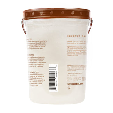 Eco Style Coconut Oil Styling Gel - Adds Luster and Moisturizes Hair - Weightless Styling and Superior Hold - Prevents Breakage and Split Ends - Promotes Scalp Health - Ideal for all Hair - 80 oz