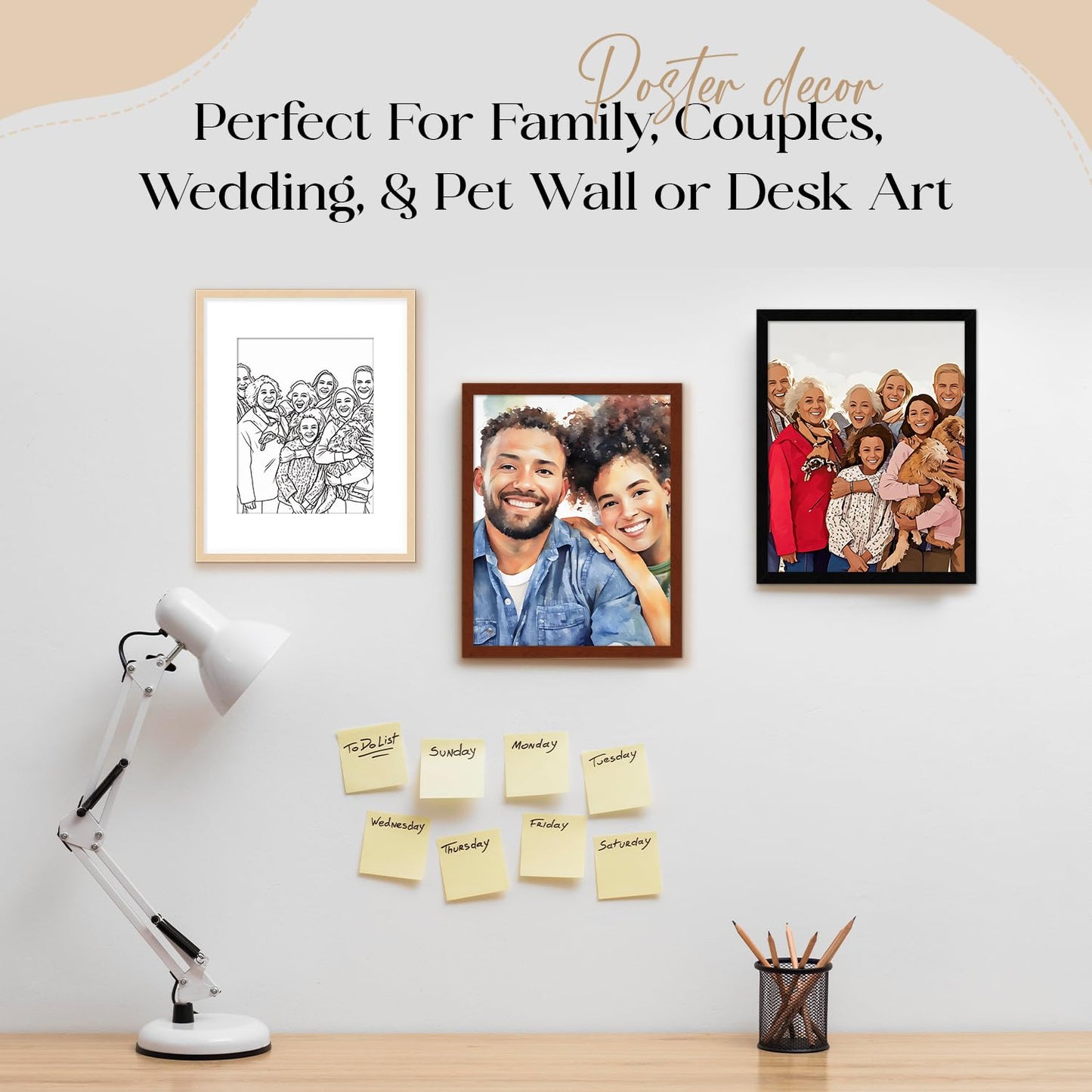 Custom Image Poster Personalized - Your Image to Art Print - Choose Your Style, Framed or Unframed, Wall Decor - Premium Luster Paper - Personalized Gifts for Family, Couples, Pets, & Friends - Made in USA