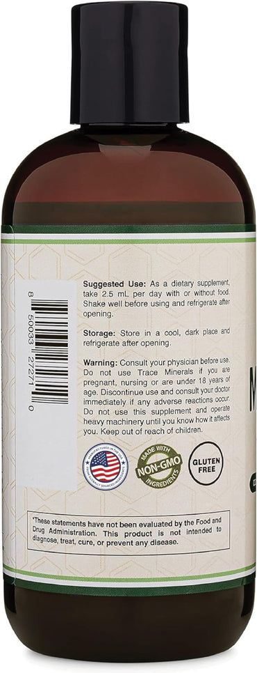 Trace Minerals (Liquid Trace Mineral Drops) Over 17+ Trace Minerals and 100% Daily Value of 5 Trace Minerals: Iodine, Selenium, Copper, Manganese, Chromium for (Add to Drinking Water) by Double Wood
