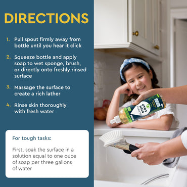 Puracy Natural Dish Soap Refill - Skin-Softening Plant-Based Liquid Dishwashing Detergent Soap, Clean-Rinsing Water-Sheeting Formula (Organic Lemongrass, 48 fl oz)