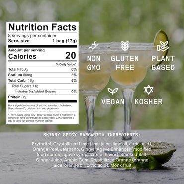 SAYSO Spicy Margarita, Cardamom Paloma, and Hibiscus Cosmopolitan (Skinny) & Honey Rosemary Moscow Mule Cocktail Mix Variety Pack | (Low-Calorie & Low Sugar Cocktail Tea Bags), 8-Pack Assorted