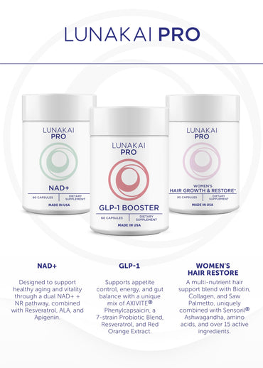 Lunakai PRO USA Made Methylene Blue Capsules Pharmaceutical Grade with Vitamin C, B6, B12 – 3rd-Party Tested Daily Brain & Focus Support Supplement for Humans, 60ct