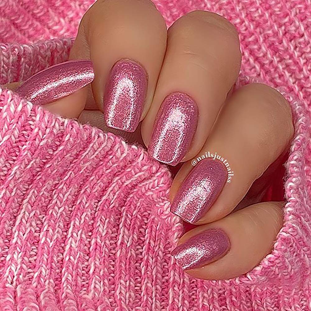 duri Nail Polish, 768 Shimmer Reef, Rouge Pink Metallic Shimmer, Full Coverage, Shiny Finish, Fast Drying, Lasting, 0.45 Fl Oz