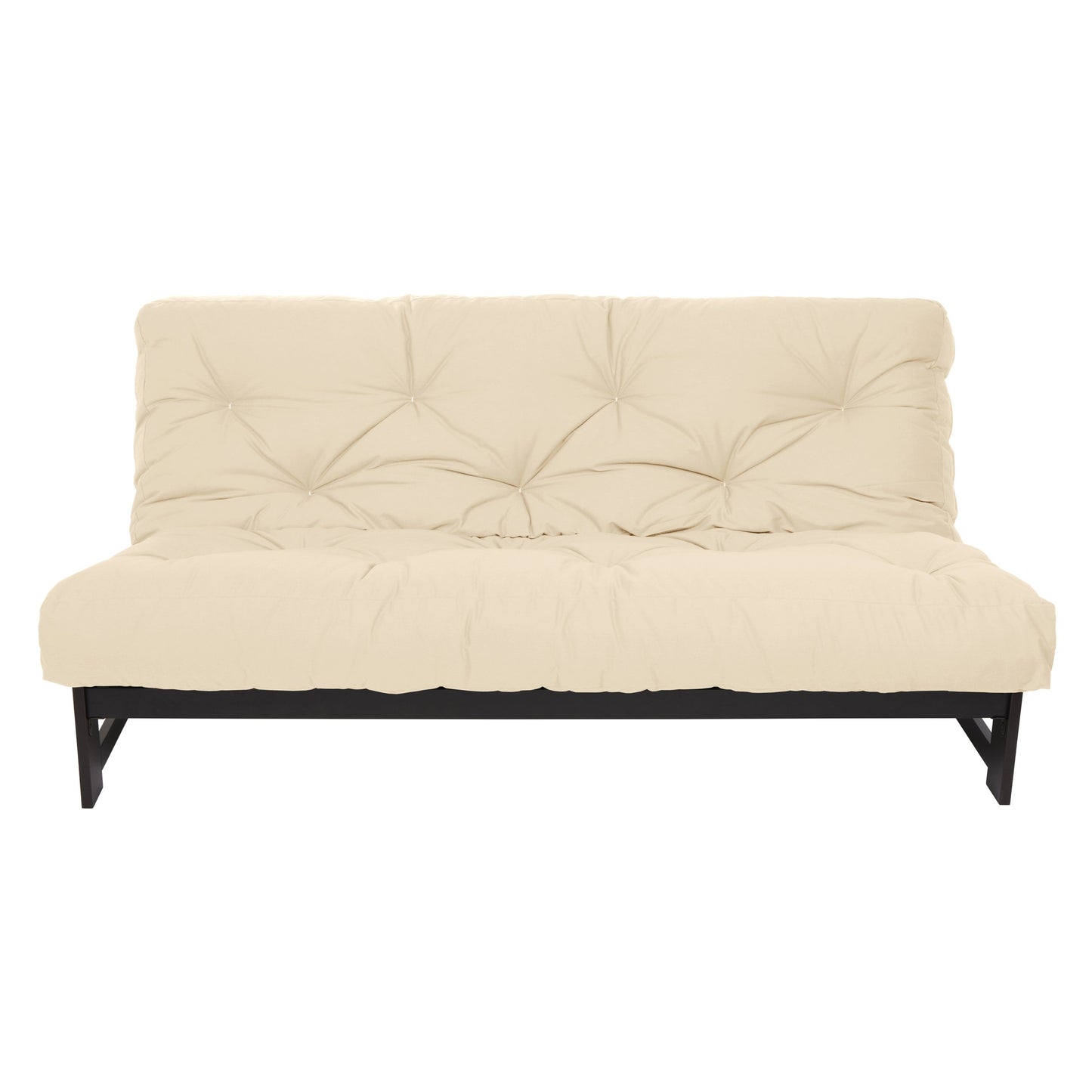 Mozaic Full Size 8-inch Cotton Twill Gel Memory Foam Futon Mattress, Ivory