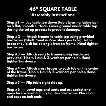 Coated Outdoor Furniture Heavy-Duty Portable Outdoor Kids Table with Umbrella Hole, Punched Steel Kids Picnic Table, Commercial-Grade, Made in America (46 In, Square, Childrens, Textured Dark Green)