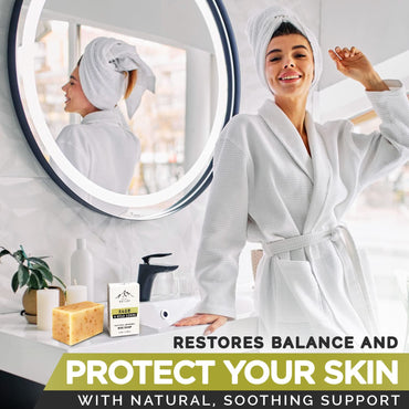 iHeart Fresh Soap Sage and Wild Herb - Long Lasting Rich Creamy Moisturizing Lather - Face & Body Wash for Men and Women - Large 6 Ounce