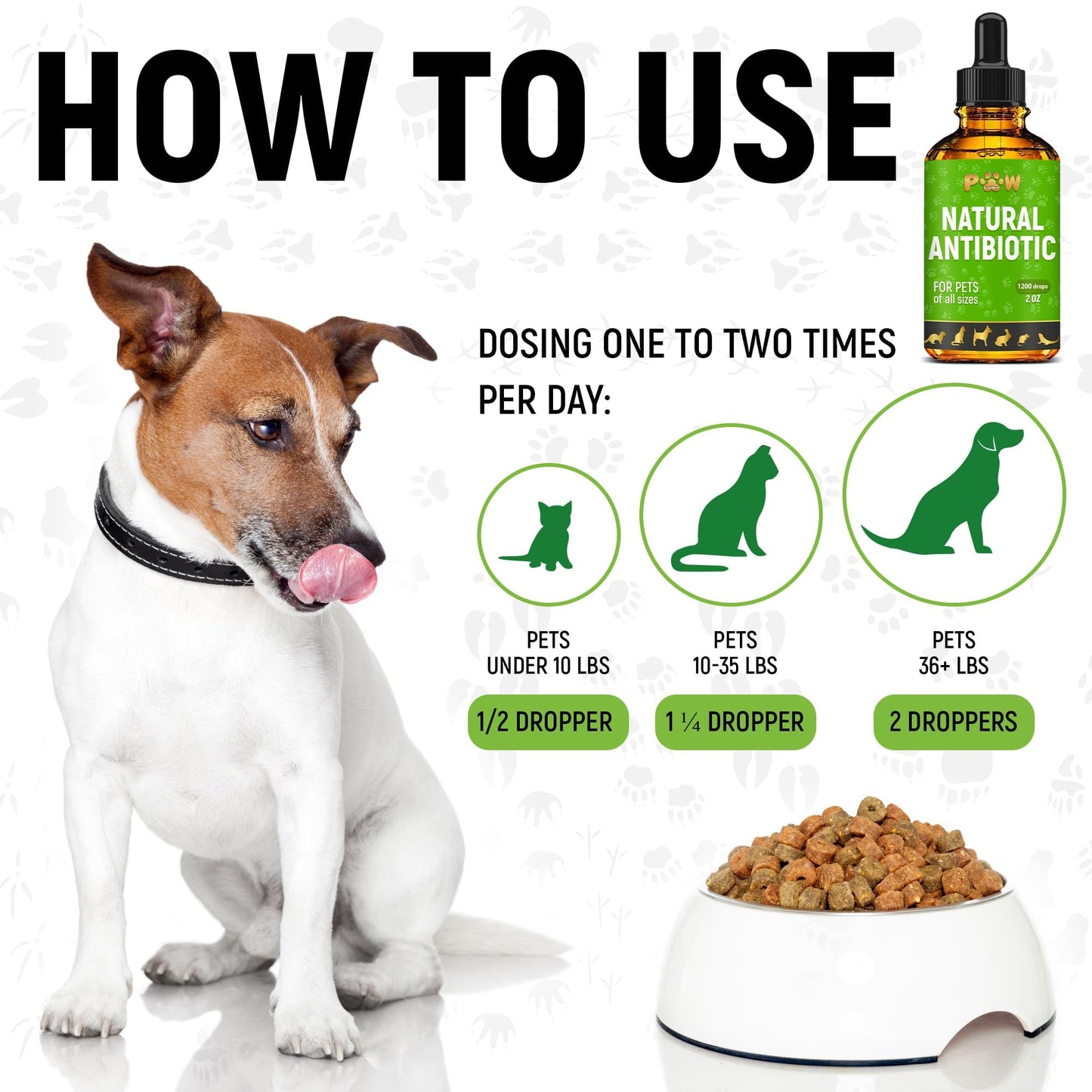 Dog Antibiotics for Infection, Coughs, UTIs, Allergies, Itching | Natural Antibiotics for Cats to Support Skin, Coat, & Digestion | for All Breeds & Ages | 2 oz