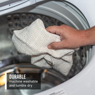 Country Cottons Old Fashion 100% Cotton Kitchen Towels - Set of 2-24"x15" (True Blue)