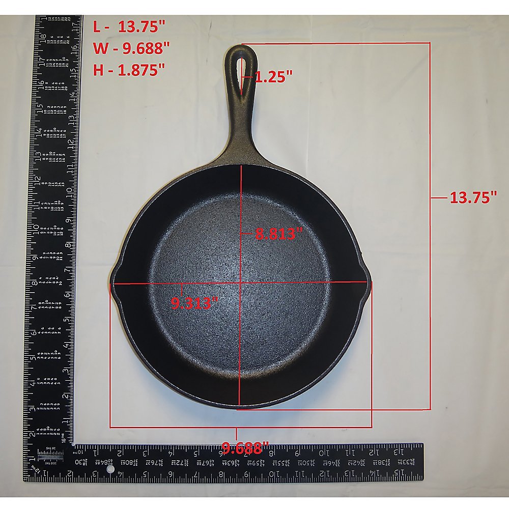 Lodge Cast Iron Pre-Seasoned Skillet – Signature Teardrop Handle - Use in the Oven, on the Stove, on the Grill, or Over a Campfire
