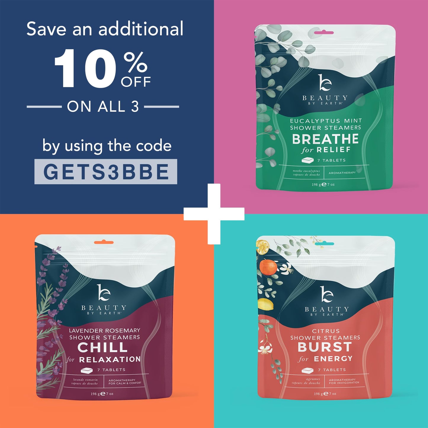 Shower Steamers Aromatherapy - USA Made with Natural Ingredients & Eucalyptus Essential Oil, Large Shower Bombs, Relaxation Spa Gifts for Women & Men, Unique Self Care Gifts