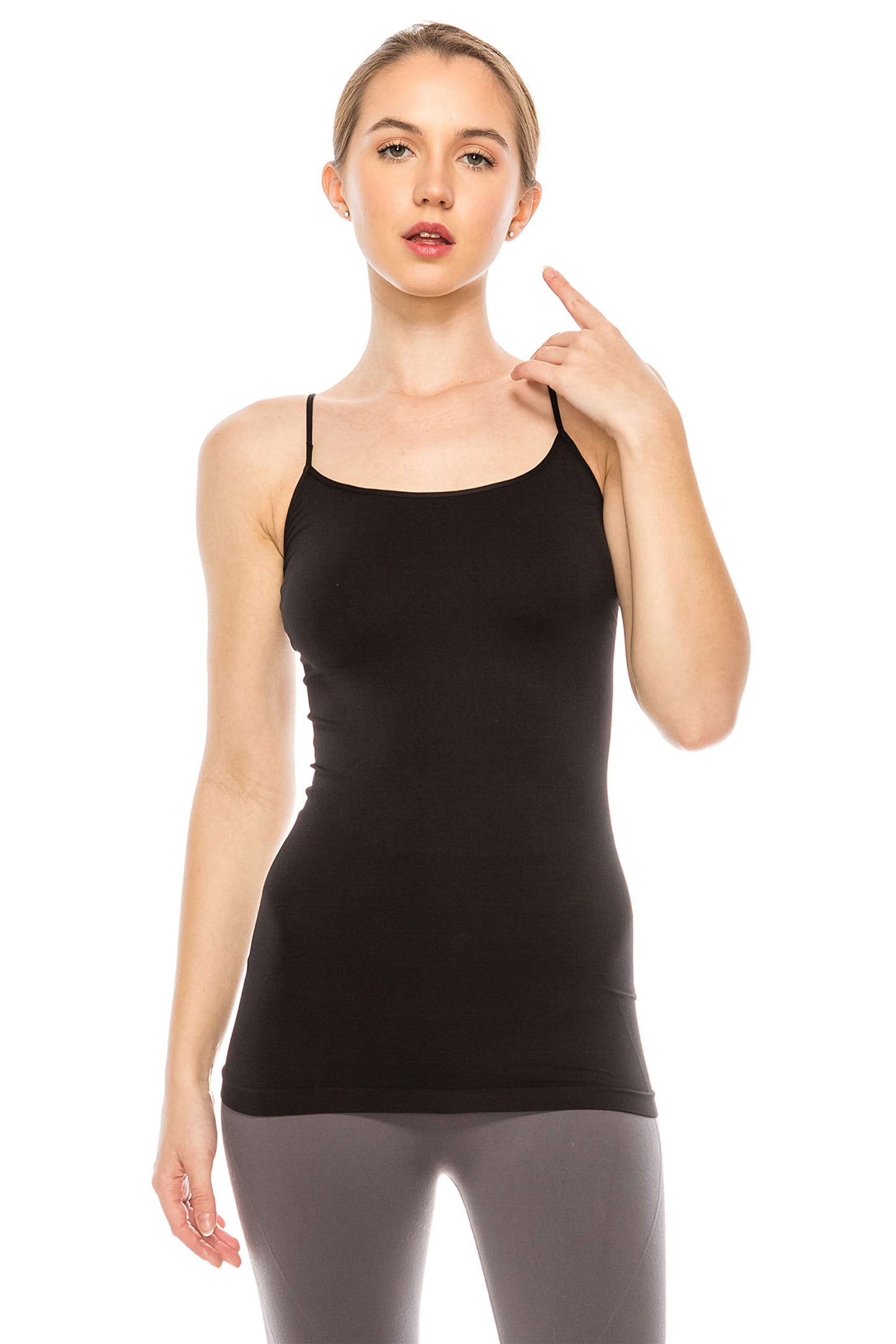 Kurve American Made Basic Seamless Cami, UV Protective Fabric UPF 50+ (Made With Love In The USA)