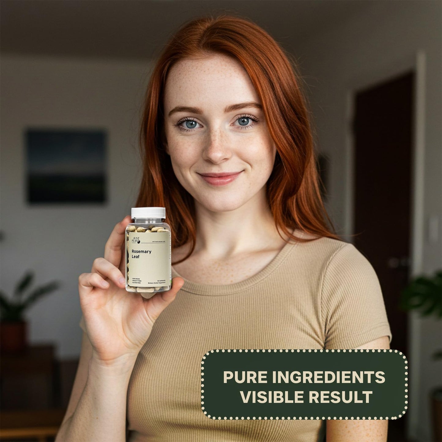 Rosemary Leaf Extract 500mg, 90 Vegan Capsules, Herbal Supplement for Memory, Focus, Digestion, Inflammation & Hair Health, Gluten-Free, Plant-Based