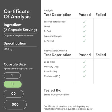 Chaga Mushrooms Capsules 120 Count (1,000mg Chaga Mushrooms Powder per Serving) High in Polysaccharides, Beta Glucans, and Terpenoids - Grown and Made in The USA, Vegan Safe, Organic by Double Wood