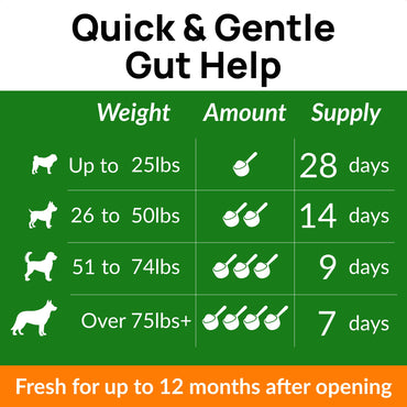 PAWFECTCHEW Pumpkin Powder for Dogs - 8oz Powdered Supplement High Fiber for Dogs Stool Softener - Treat Diarrhea, Constipation, Upset Stomach, Food Sensitivity - Improve Digestion - Made in USA