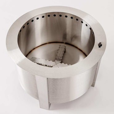 Breeo Smokeless FIrePit (X Series 19, Stainless Steel) | 22.1 inch Smokeless Fire Pit for Outside | 47 Pounds | Ideal for Families Compatible with Wide Range of Breeo Accessories