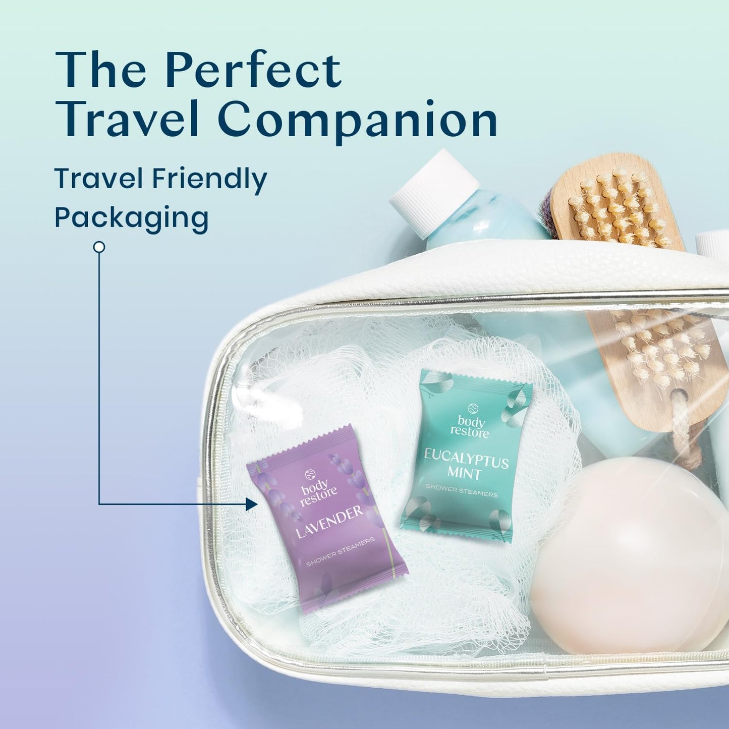 Body Restore Shower Steamers Aromatherapy 6 Pack - Birthday Gifts for Women, Men, Travel Essentials, Stress Relief, Relaxation, Self Care - Variety